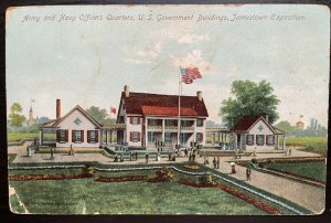 Vintage Postcard 1907-1915 Army & Navy Officer's Quarters, Jamestown Expo, VA