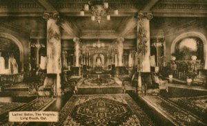 Circa 1910 Inside View Ladies Salon, Virginia Hotel, Long Beach California P8