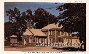 US Post Office Hyde Park, NY, USA Unused 