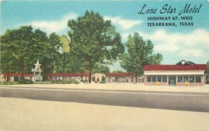 Texarkana Texas Jansen's Lone Star Motel Roadside Scott Postcard 21-4468