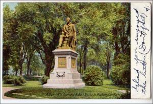 Statue Robert Burns, Washington Park, Albany NY  (tears)