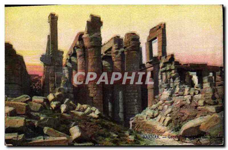 Postcard Ancient Egypt Karnak Egypt