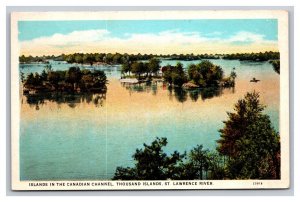 Vintage 1920s Postcard Islands in the Canadian Channel, Thousand Islands