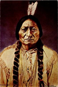 Hunkpapa Sioux Medicine Man SITTING BULL Native American Indian 4X6 Postcard