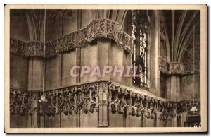 Old Postcard The Interior Amboise Castle Chapelle Saint Hubert