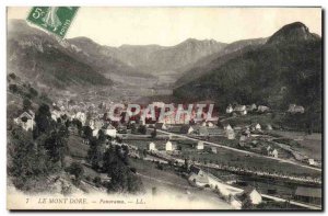 Old Postcard Panorama Le Mont Dore