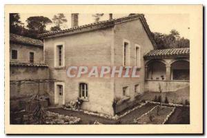 Postcard Old Chartreuse Montrieux A cell and its garden