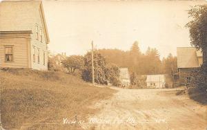 Milton ME Dirt Street View Real Photo RPPC Postcard