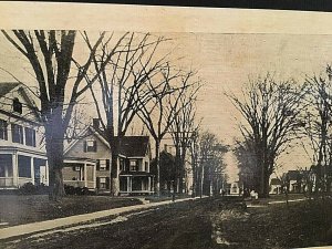 Postcard Early RPPC View of Main Street in Ashaway, RI.      T5