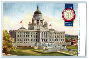 c1910's The Rhode Island State Capitol Providence RI Tuck's Oilette Postcard