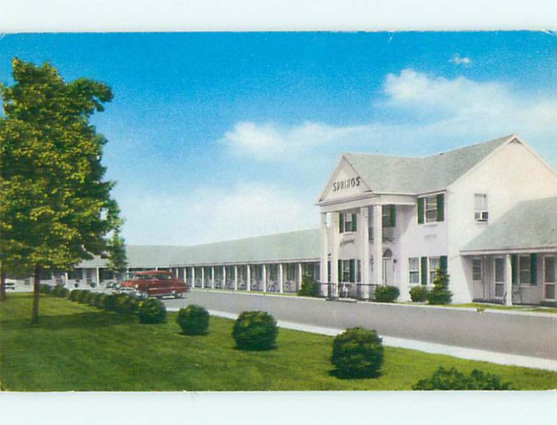 Unused 1950's OLD CARS & SPRINGS MOTEL & RESTAURANT Lexington KY u1033@