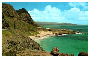 Panoramic View Sea Life Park  Makapuu Point Oahu Hawaii Postcard