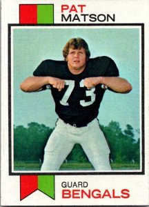 1973 Topps Football Card Pat Mason Cincinnati Bengals sk2517