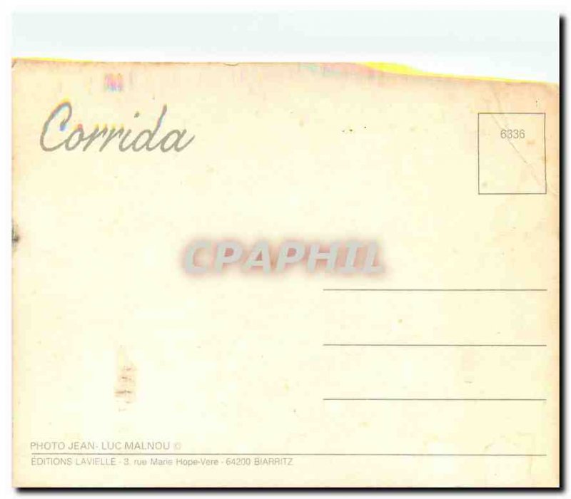 Modern Postcard Bullfight