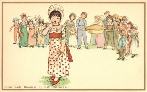 Children's Literature From Early Drawings Of Kate Greenaway Vintage Postcard