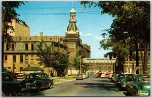 Schlitz Brewing Company Milwaukee Wisconsin WI Street & Roadway View Postcard