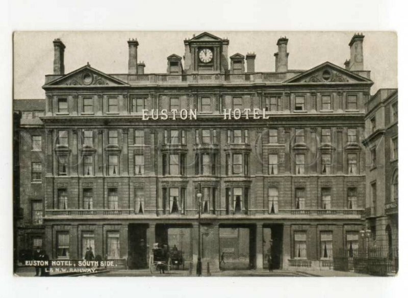 491683 UK London North Western Railway Euston Hotel Vintage postcard