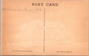 Peace Party House, Swedish Coffee House Hotel PIttsfield MA Vintage Postcard R68