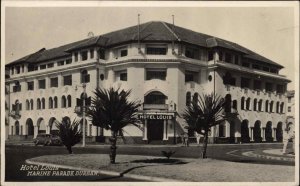 Durban South Africa Hotel Louis Marine Parade Real Photo Vintage Postcard