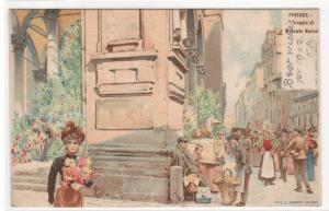 Loggia di Mercato Nuovo Firenze Florence Italy 1905c postcard