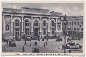 PESARO, Piazza Vittorio Emanuele e Palazzo R. R. Poste e Telegrafi, Marche, I...