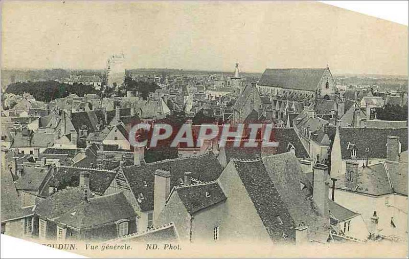 Old Postcard General view Issoudun