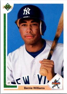 1991 Upper Deack Baseball Card Bernie Williams New York Yankees sk20702