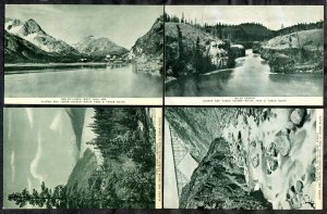 h3480 - ALASKA & YUKON 1920s Lot of (4) Postcards. West Taku Arm Miles Canyon BC