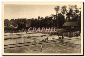 Old Postcard Saint Valery en Caux The Valeriquais Stadium Tennis Courts