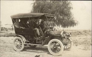 Early Car Lake Arthur New Mexico NM Written on Back c1910 Real Photo Postcard