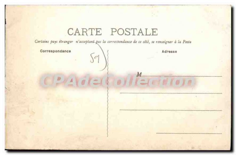 Old Postcard Malo Les Bains Beach The Cabins