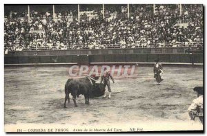 Old Postcard Bullfight Bullfight Antes de la muerte del toro
