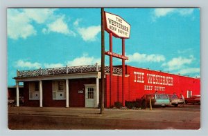 Dearborn MI, The Westerner Beef Buffet, Restaurant, Chrome Michigan Postcard 