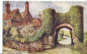 Sussex Postcard - The Strand Gate and Ellen Terry's Cottage - Winchelsea  U1612