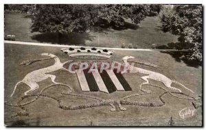 Old Postcard Rennes Tabor Parterre Garden bloomed from Patch