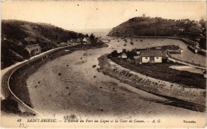 CPA SAINT-BRIEUC L'Entree du Port du Legeu et la Tour de Cesson (1295515)