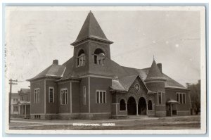 1908 Congregational Church Entrance Omaha Nebraska NE RPPC Photo Postcard