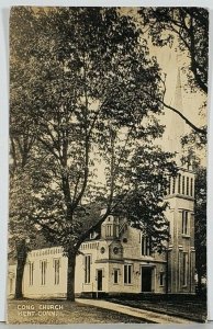 Congregational Church Kent Connecticut Postcard J18