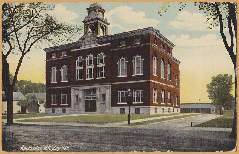 Rochester, New Hampshire - City Hall Building - 1920