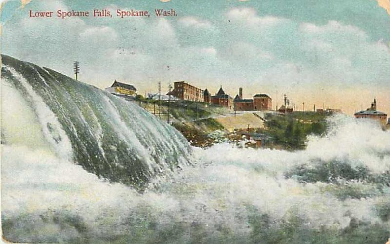 D/B Lower Spokane Falls Spokane Washington WA 1911