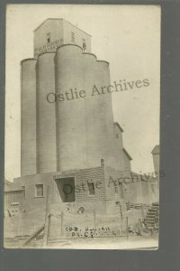 Renville MINNESOTA RPPC 1911 NEW CONCRETE ELEVATOR nr Olivia Granite Falls