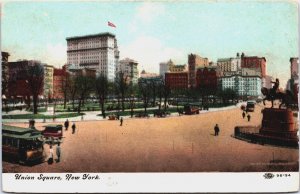 Union Square New York City Vintage Postcard C209