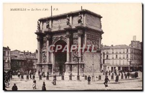 Old Postcard Marseille La Porte d & # 39Aix