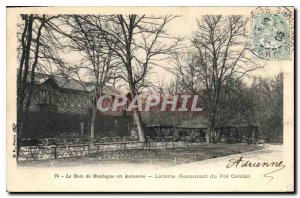 Old Postcard The Bois de Boulogne in Autumn Dairy Restaurant du Pre Cathelan