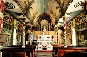 Hawaii Kona Honaunau St Benedict's Catholic Church Interior 1982