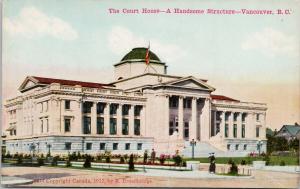 The Court House Handsome Structure Vancouver BC UNUSED Broadbridge Postcard D87