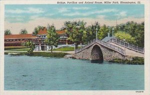 Illinois Bloomington Bridge Pavilion And Animal House Miller Park