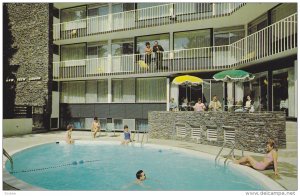 Swimming Pool, Bow View Motor Lodge, BANFF, Alberta, Canada, 40-60's