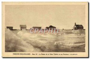 Old Postcard Polar Eskimo Mission The mission of the little Therese at Cape E...