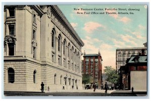 c1920s New Business Center Forsythe St. Post Office Theatre Atlanta GA Postcard